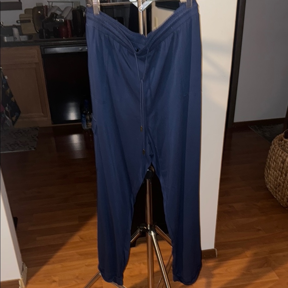 Casual Navy Blue Pants